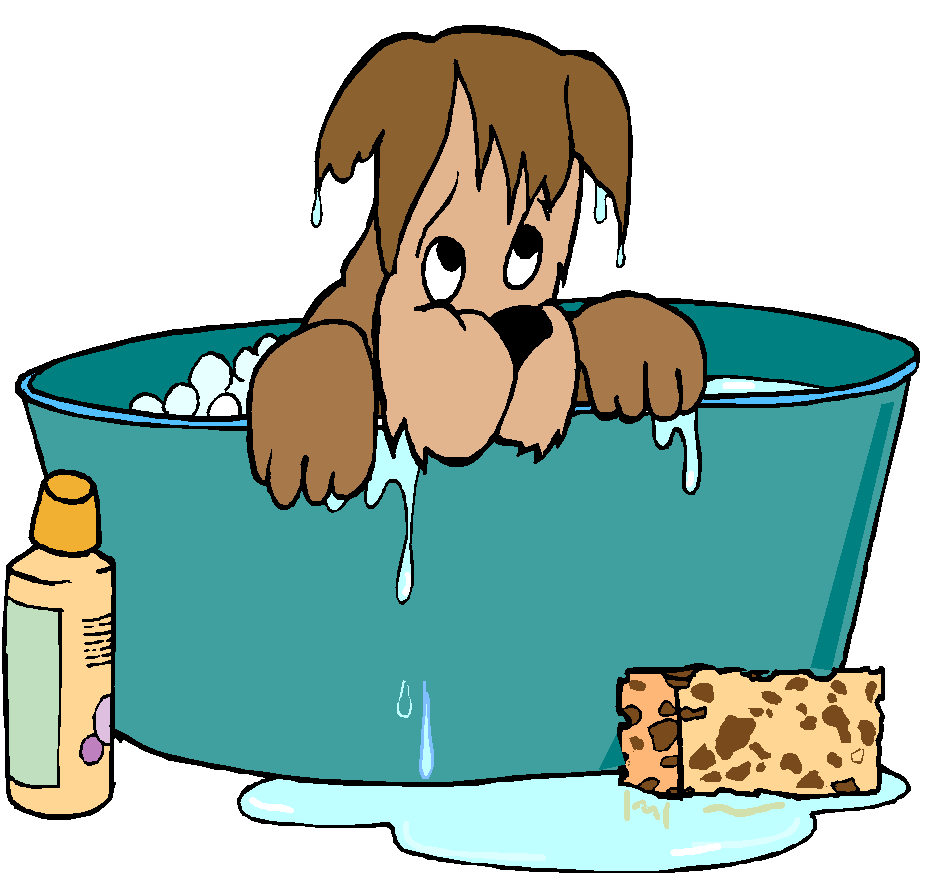 Dog Bath Clipart - Free Animated Gifs Dogs (918x848)
