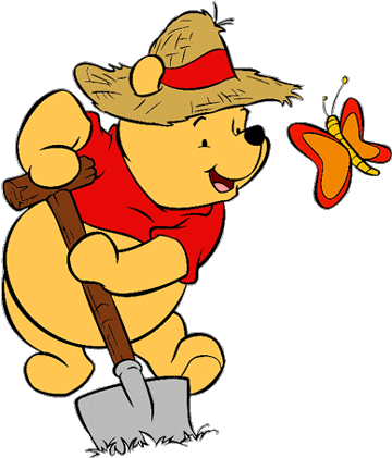 Winnie The Pooh Gardening (375x431)