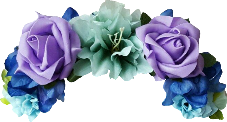 Report Abuse - Transparent Flower Crown Blue (796x429)