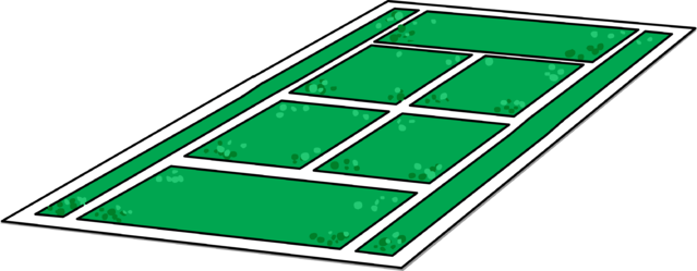 Tennis Court Sprite 002 - Soccer-specific Stadium (639x249)