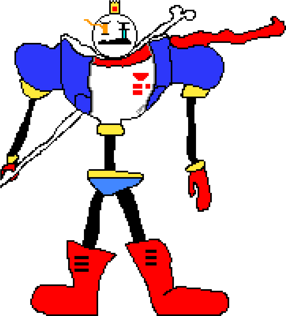 Ian The Stickman As Disbelief Papyrus - Cartoon (1200x1200)