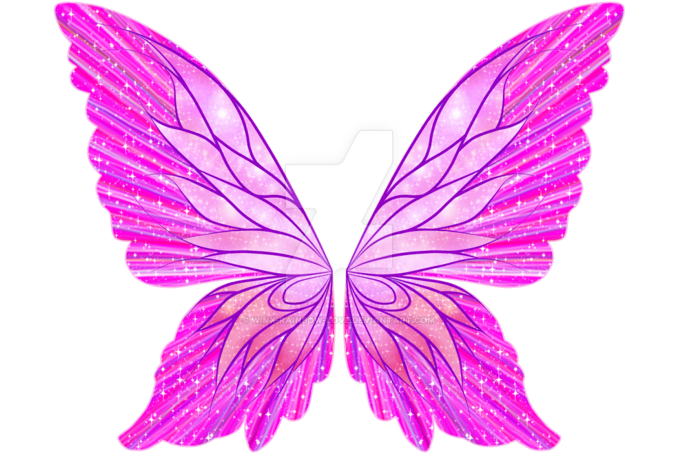 Butterfly Wing Drawings Download - Winx Club Wings Png (1023x707)