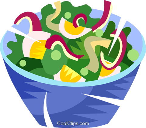 Salad Royalty Free Vector Clip Art Illustration - Vista De La Montana United Methodist Church (480x424)