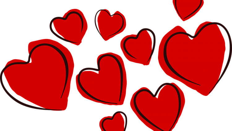 960 X 623 - Valentines Day Cartoon Heart (750x425)