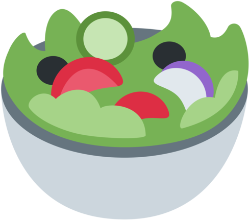 Salad Clipart Emoji - Salad Emoji (512x512)
