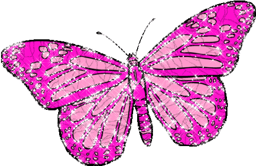Butterfly Glitter Graphics - Brush-footed Butterfly (525x346)