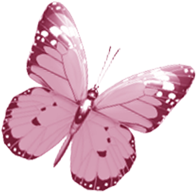 Pink Butterfly Png - Hope For A Cure Tile Coaster (782x728)