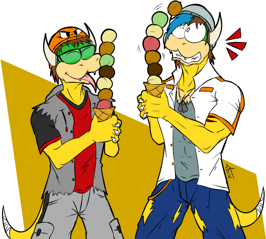 7 Scoops Ice Creams By Mctaylis - Cartoon (924x807)