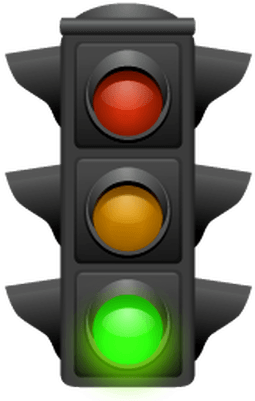 Red Stop Light Clip Art At Clker - Green Traffic Light Clipart (400x400)