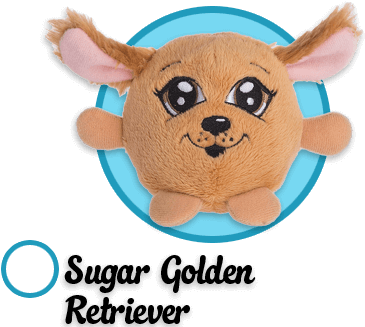 Sugar Golden Retriever - Ganz Silly Scoops Series 1 Sugar Golden Retriever Plush (382x341)