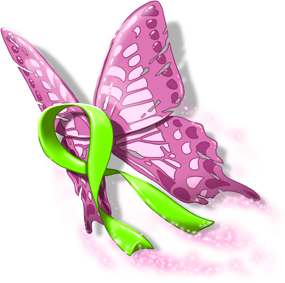 The Mental Health Awareness Butterfly By Suzidragonlady - Health (1024x1024)