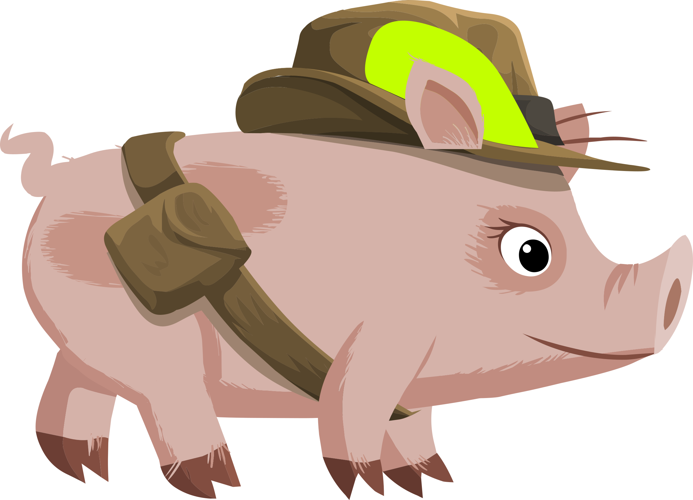 Npc Piggy Explorer - Explorer Pig (2400x1731)