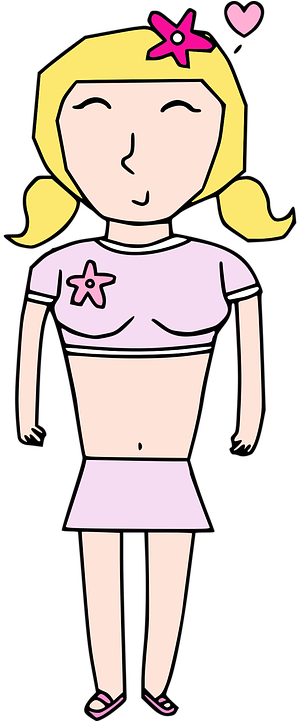 Cartoon Teenage Girls 19, Buy Clip Art - Teenage Girl Cute Clipart Transparent (360x720)