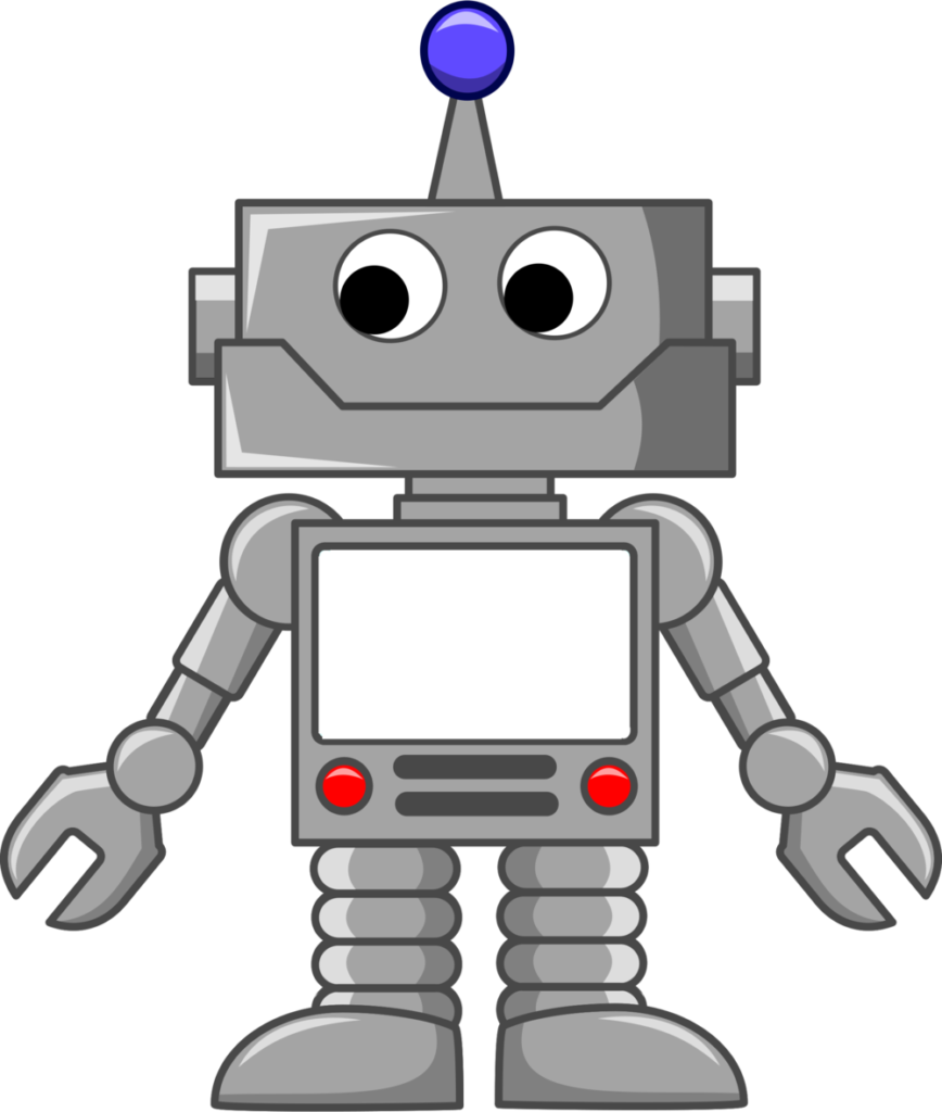 Robot Cartoon Clip Art - Imagenes De Robots Animados (868x1024)