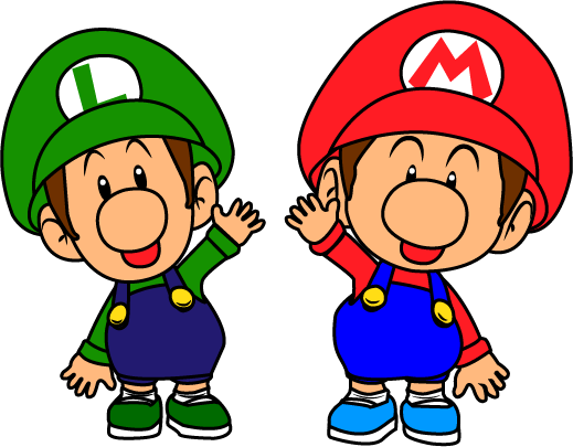 Toad Mario Party 8 - Baby Mario And Baby Luigi (519x405)