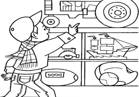 Shopping Coloring Pages Littlest Pet Shop Cat - Mall Coloring Page (476x333)