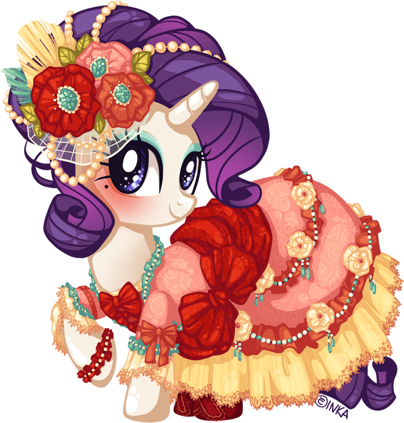 Frogmakesart, Clothes, Dress, Flower, Part Of A Set, - Mlp Rococo (1004x1004)