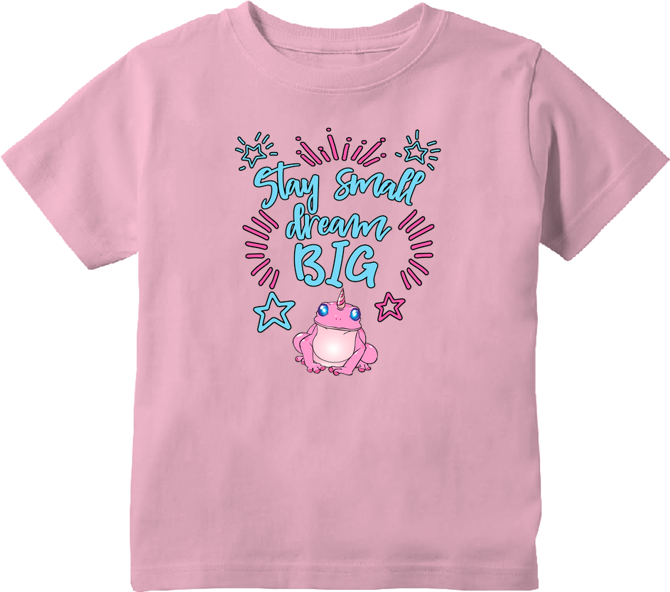 Unicorn Frog Stay Small Dream Big Toddler T-shirt - Oakland Athletics (960x1089)