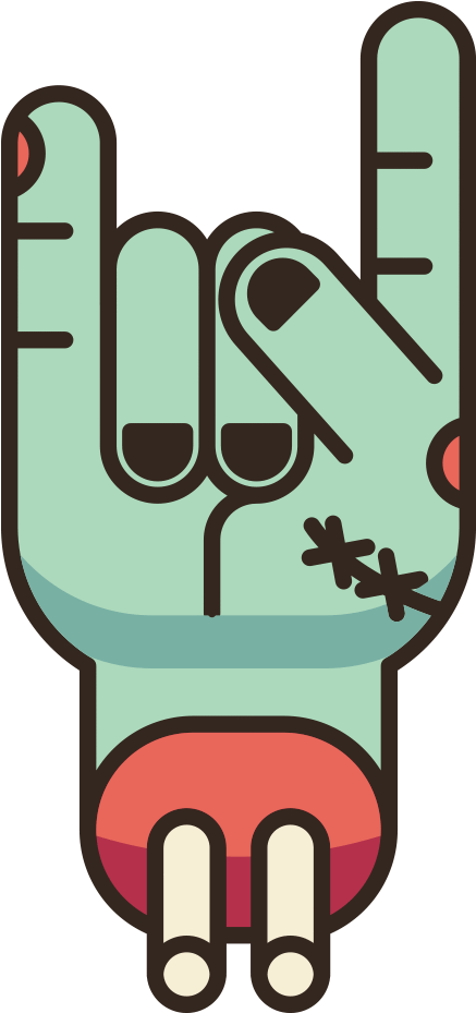 Rock Zombie Wall Decal Wall Decal Eazywallz - Zazzle Rock Zombie T-shirt (1000x1000)