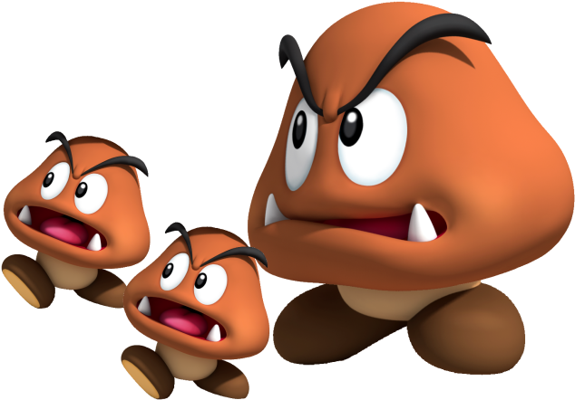 History Of The Goomba - Super Mario Giant Goomba (652x466)