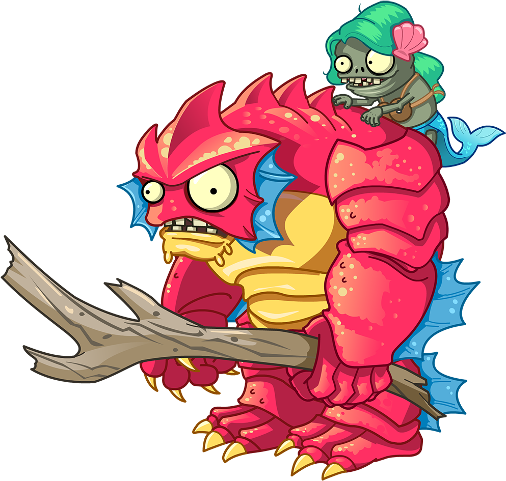 Plants Vs Zombies Clipart Dark Ages - Plants Vs Zombies 2 Fish Gargantuar (1000x1000)