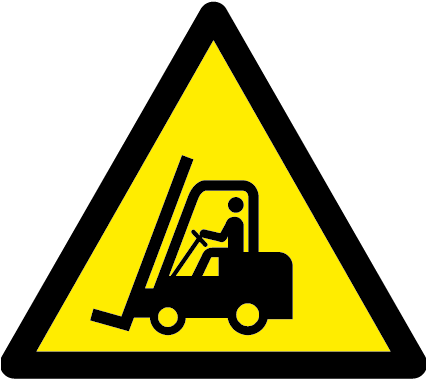 Forklift Symbol - Hazard Symbol For Acid (425x425)