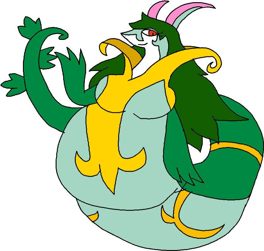 Isabella The Serperior Art By Kiko Sama Greenie By - Digital Art (847x813)