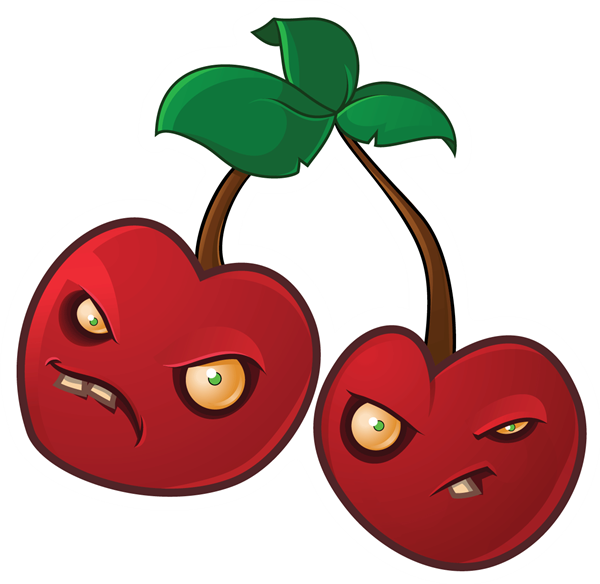 Plants Vs Zombies, Searching, Search - Plants Vs Zombies Cherry Bomb (600x584)