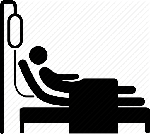 Patient In Bed Icon (512x459)