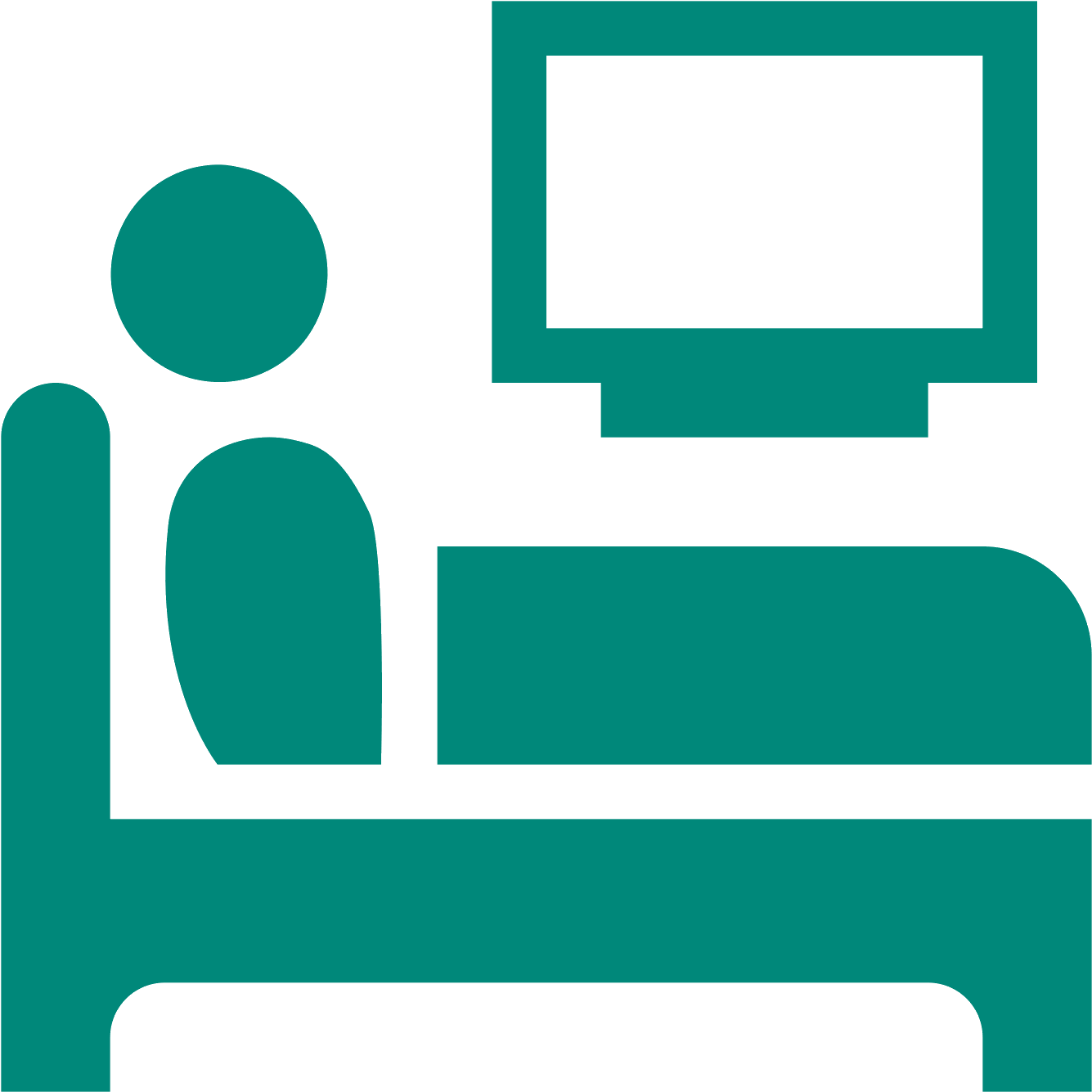 Computer Icons Symbol Bed Sleep Clip Art - Malade Png (1600x1600)