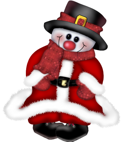 Christmas Pipes / Snowmen Snow - Cartoon (443x500)