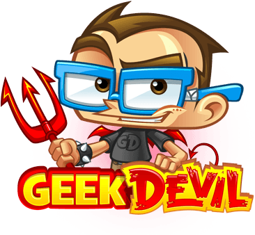 View Portfolio - Mascotte Geek Logo (386x372)