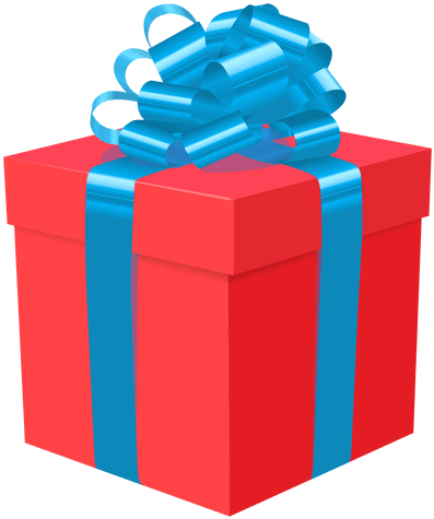 Birthday Present Clipart Turquoise Red - Caja De Regalo Png (512x512)