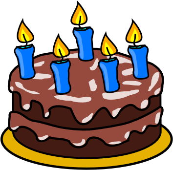 Birthday Cake - - Birthday Cake Clip Art (354x348)