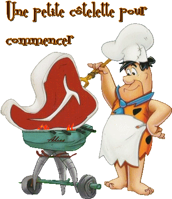 Cartoon Network Clipart Fred Flintstone - Barbecue (375x402)