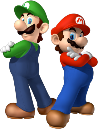 Molduras - Http - //www - Scrapee - Net/molduras-mario - Super Mario E Luigi (320x418)