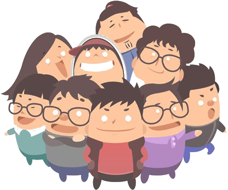 Cartoon Animation Flat Design - 卡通 團隊 (564x451)