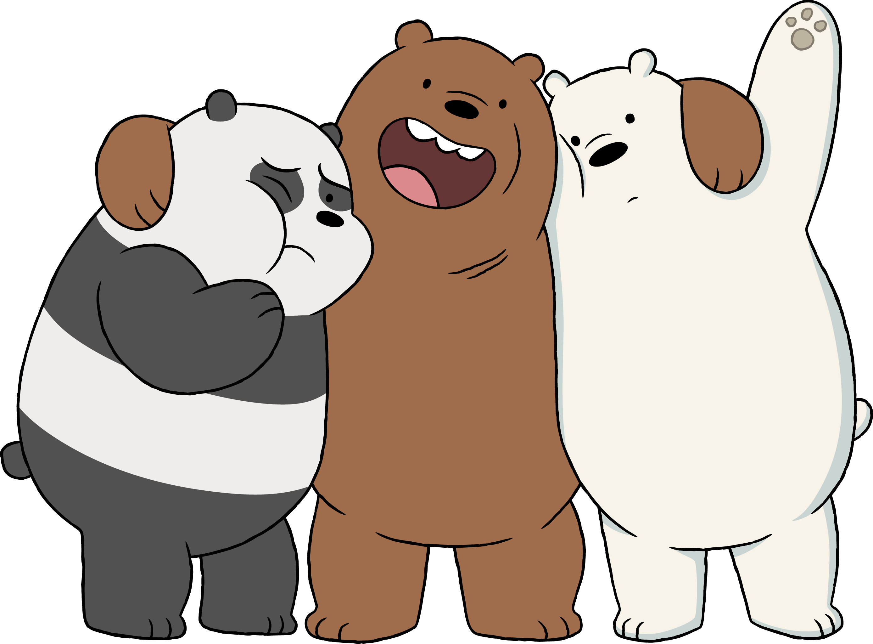 Cartoon Network 100% Quality Hd Wallpaper Desktop - Grizzly Panda And Ice Bear (2775x2046)