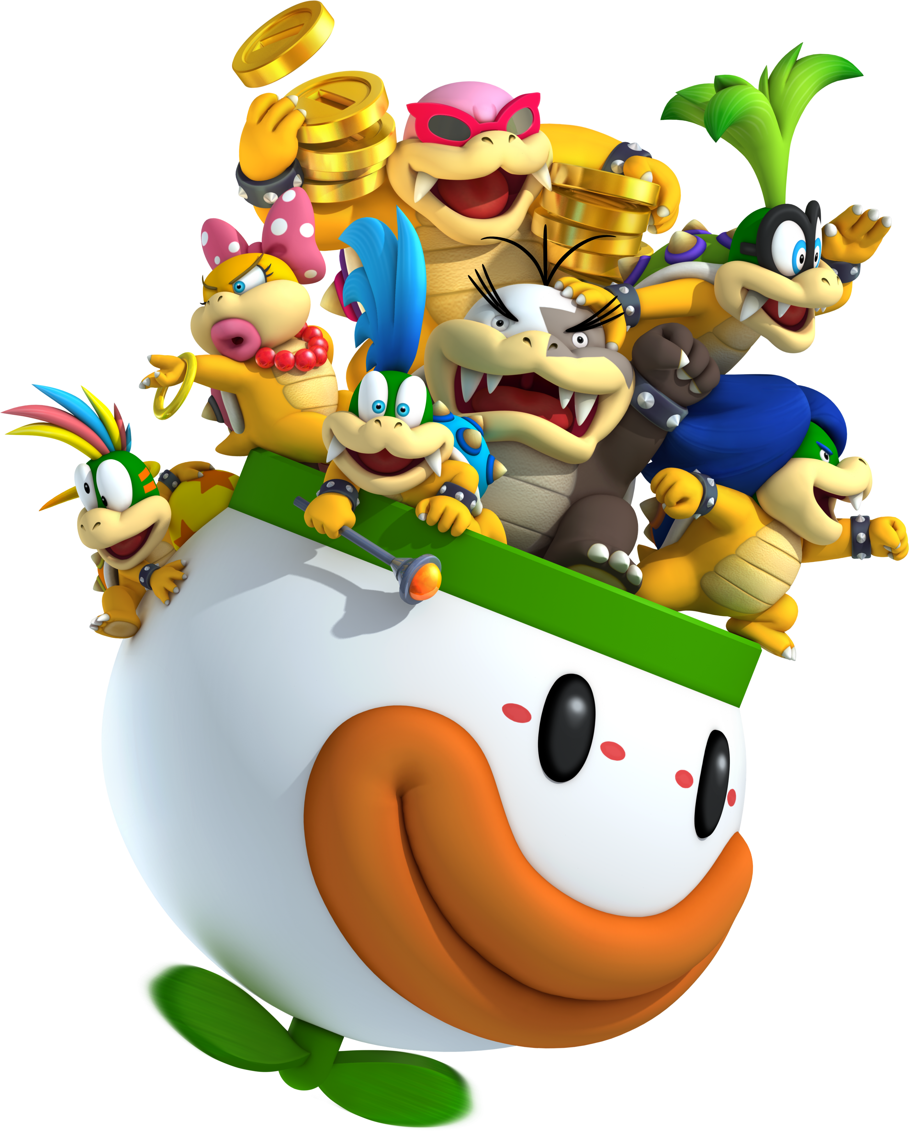 Inspiration Super Mario Bros Clip Art Medium Size - New Super Mario Bros 2 Koopalings (3124x3886)