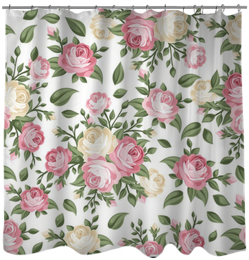 Seamless Pattern With Pink And White Roses - Dragonwyck - Audiobook (400x400)