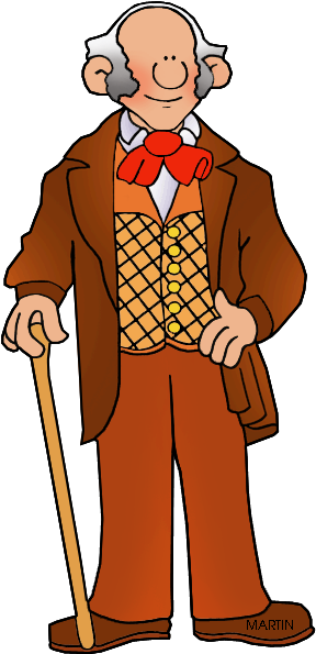 United Clip Art By Phillip Martin, Famous People - Sam Houston Cartoon Png (342x648)