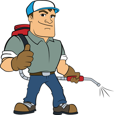 Fontana Exterminator - Pest Control Cartoon (400x403)
