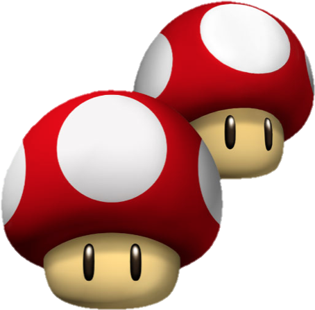 Double Mushroom - Mario And Luigi Mushrooms (515x493)