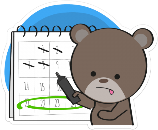 Thumbnail June 0 Sticker Test - Cartoon - (520x520) Png Clipart Download