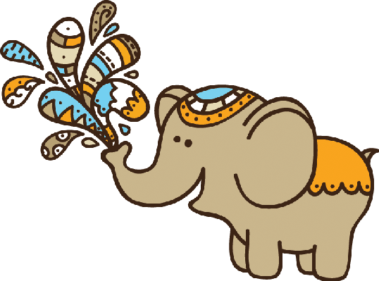 Extremely Inspiration Cute Elephant Clipart Cartoon - Elephant Cute Transparent (538x399)