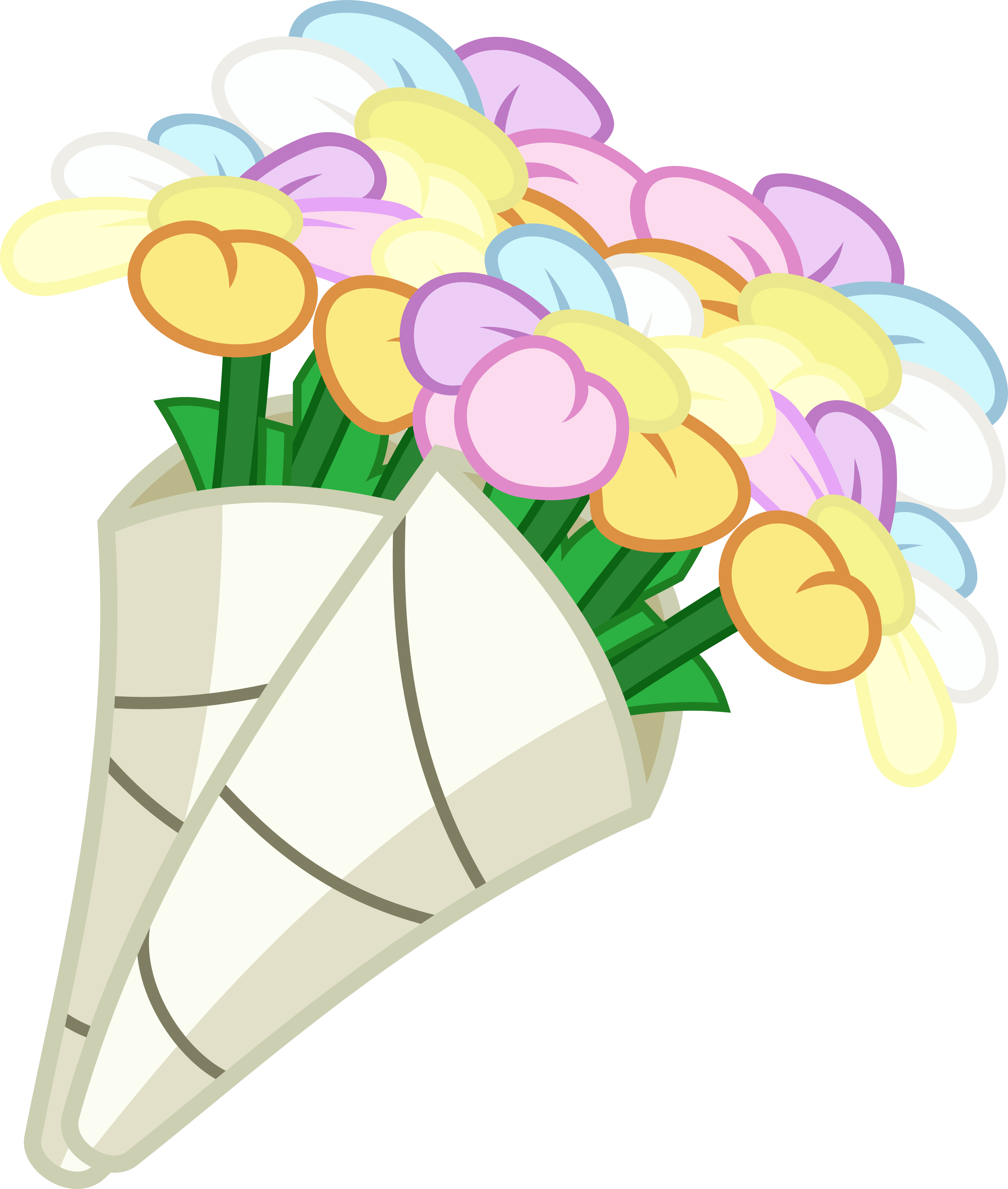 Discord's Bouquet By Jeatz-axl - Mlp Flower Bouquet Vector (4000x4720)