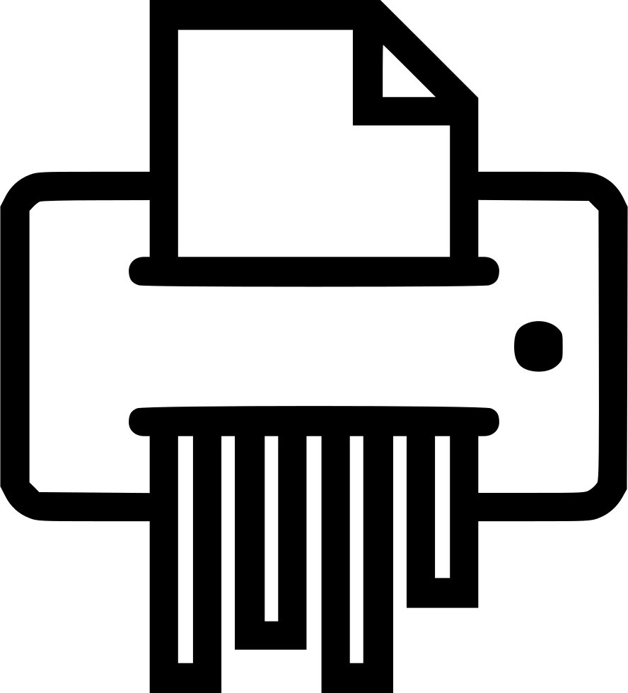 Paper Shredder Comments - Shredder Icon (888x980)