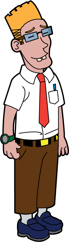 Nerdy Person Clipart - Nerd Cartoon Png (232x814)