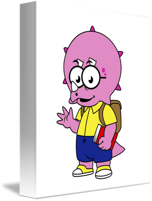 Supplier Generic Illustration Of A Triceratops Nerd (494x650)