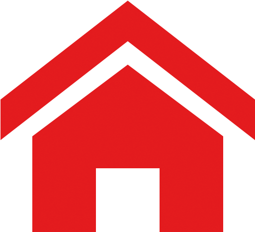 Residential Shredding - Home Icon In Red Color (512x512)